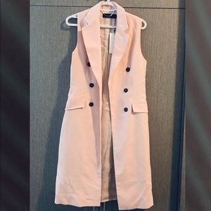 🆕Zara long light pink trench